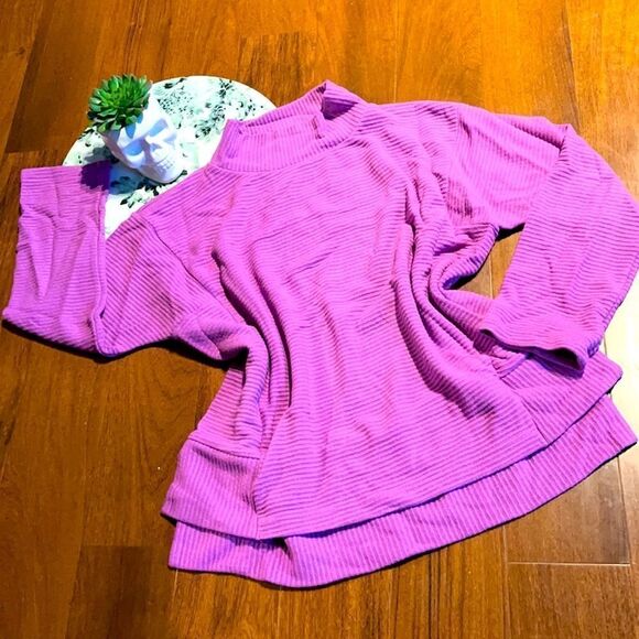 Funnel Neck Ribbed Knit Sweater - Picture 2 of 12